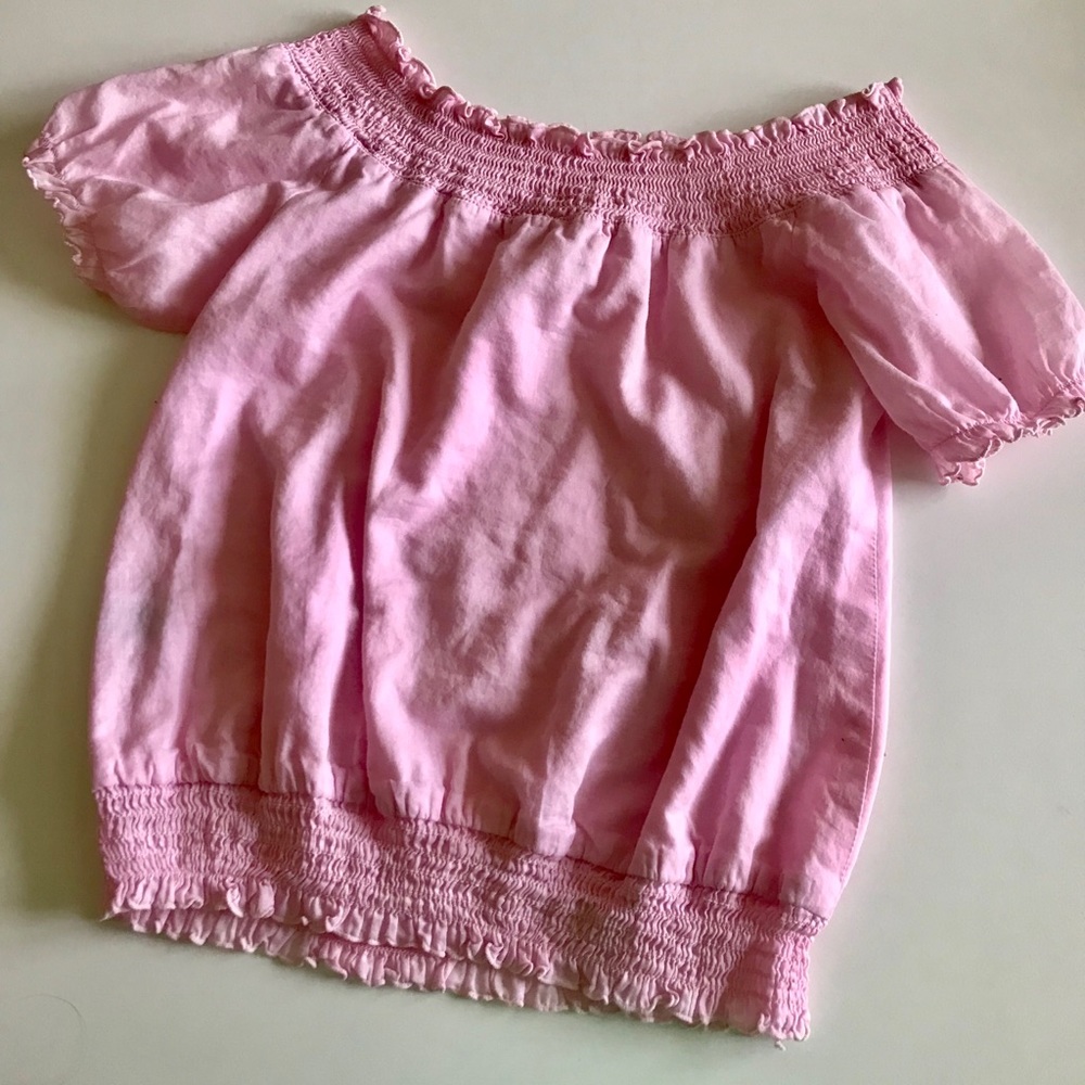 Pink Off the Shoulder Blouse